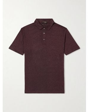 Loro Piana Linen Polo Shirt - Red