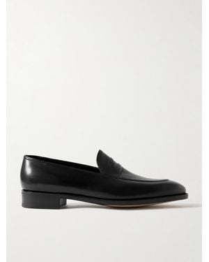John Lobb Bill Leather Loafers - Black