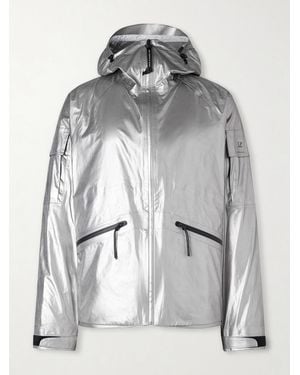 C.P. Company Metropolis Metallic Shell Hooded Jacket - Grey