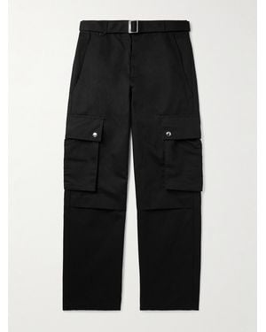 Jacquemus Cargo Gabardine Trousers - Black