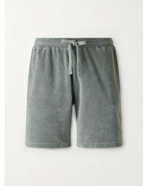 Hartford Straight-leg Cotton-terry Drawstring Shorts - Grey