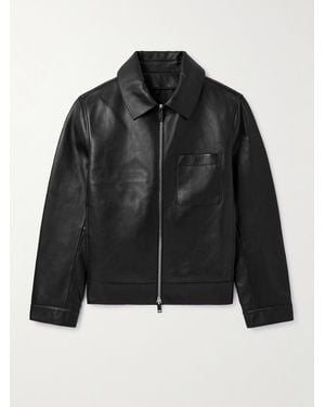 Yves Salomon Leather Jacket - Black