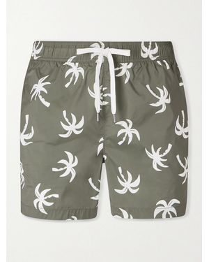 Onia Shorts Da Mare Medi A Gamba Dritta Stampati Charles - Grigio