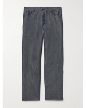 MR P. Straight-Leg Wool And Mohair-Blend Jeans - Grey