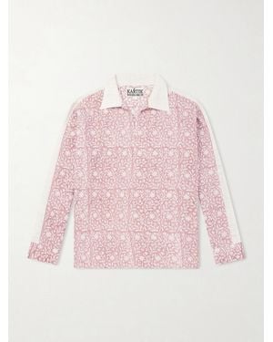 Kartik Research Bhutia Floral-Print Cotton And Silk-Blend Shirt - Pink