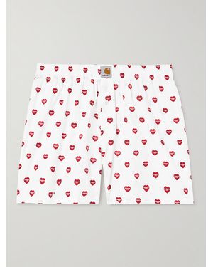 Carhartt Logo-print Cotton Boxer Shorts - Grey