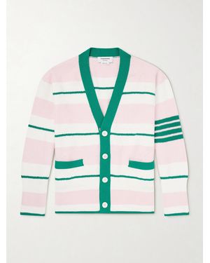 Thom Browne Striped Cotton Cardigan - Multicolour