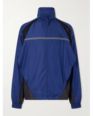 Maison Margiela Mesh-Trimmed Shell Jacket - Blue