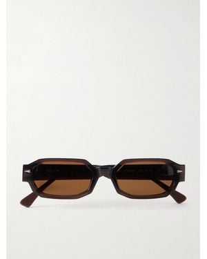 Ahlem Jules Oval-Frame Tortoiseshell Acetate Sunglasses - Brown