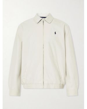 Polo Ralph Lauren Logo-Embroidered Shell Jacket - Natural