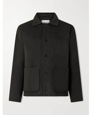 NN07 Morgan 8447 Woven Wool-Blend Twill Jacket - Black