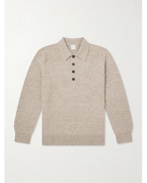 Eleventy Wool Polo Jumper - White