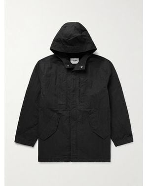 Corridor NYC M59 Stone-washed Cotton-blend Shell Hooded Field Jacket - Black