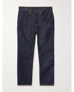 Nudie Jeans Tuff Tony Organic Straight-Leg Jeans - Blue