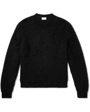 Saint Laurent Slim-Fit Mohair-Blend Sweater - Black