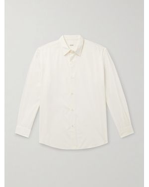 A.PRESSE Cotton And Silk-Blend Shirt - Natural