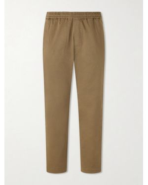 Barena Straight-Leg Cotton-Blend Gabardine Trousers - Natural
