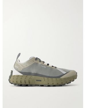 Norda Rubber-Trimmed Mesh Trainers - Green