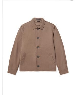 Sunspel Virgin Wool-twill Jacket - Brown
