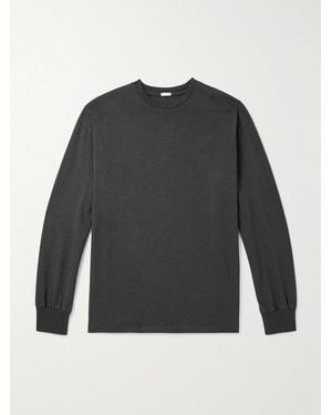 A.PRESSE Cotton And Cashmere-Blend Jersey T-Shirt - Grey