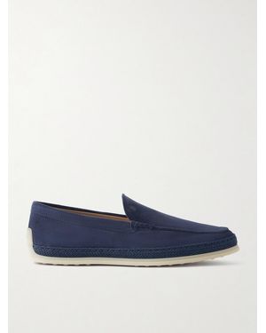 Tod's Suede Loafers - Blue