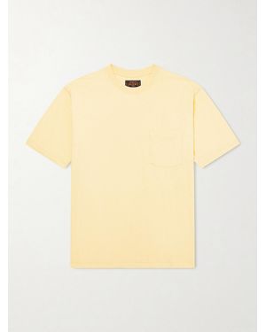 Beams Plus Embroidered Cotton Polo Shirt - Yellow