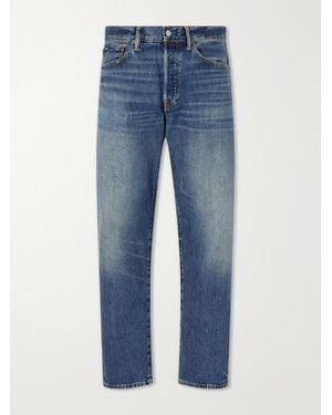 Polo Ralph Lauren Straight-leg Distressed Jeans - Blue