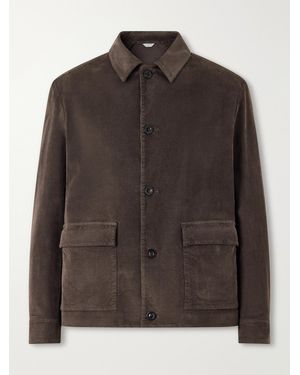 Boglioli Cotton-Blend Corduroy Overshirt - Brown