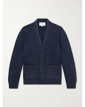 Corridor NYC Organic Cotton Cardigan - Blau
