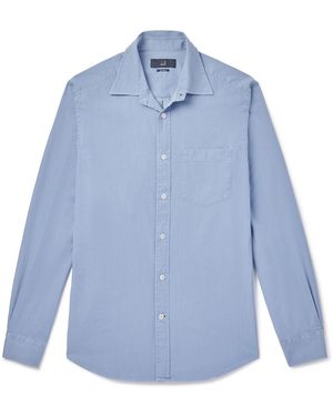 dunhill Sea Island Cotton-twill Shirt - Blue