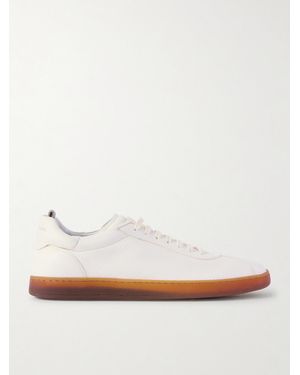 Officine Creative Halo 001 Deerskin Trainers - White