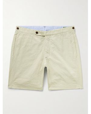 Sid Mashburn Slim-Fit Cotton-Seersucker Shorts - Natural