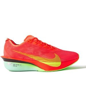Nike Zoomx Vaporfly Next% 4 Mesh Running Sneakers - Red