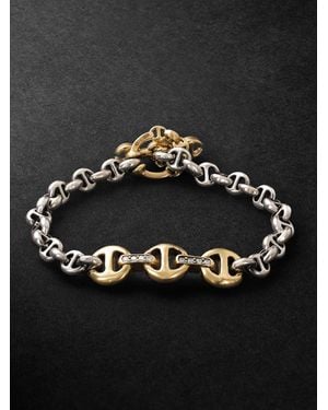 Hoorsenbuhs Sterling And 18-Karat Diamond Bracelet - Black