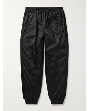 Moncler Genius Adidas Originals Straight-Leg Reversible Logo-Jacquard Shell Down Sweatpants - Black