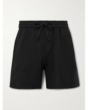 lululemon Straight-Leg Stretch Recycled-Jersey Drawstring Shorts - Black