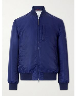Brunello Cucinelli Padded Shell Bomber Jacket - Blue