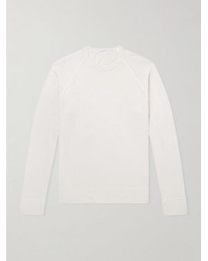 James Perse Supima Cotton-Jersey Sweatshirt - White
