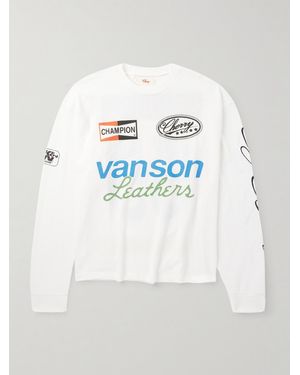 CHERRY LA Printed Cotton-Mesh T-Shirt - Grey