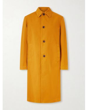 Dries Van Noten Cotton-Canvas Coat - Yellow