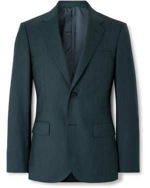 MR P. Luxe Slim-Fit Wool And Silk-Blend Suit Jacket - Green