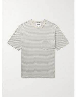 Corridor NYC Striped Cotton-Jersey T-Shirt - White