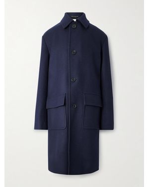 Dries Van Noten Wool-Blend Twill Coat - Blue