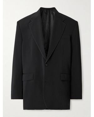Acne Studios Juyliano Oversized Grain De Poudre Suit Jacket - Black