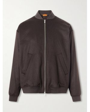 Barena Cashmere Bomber Jacket - Brown