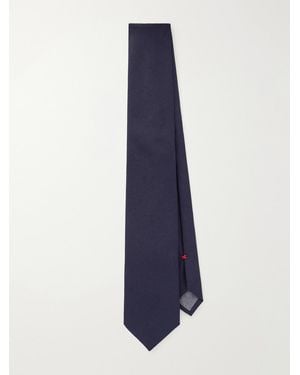 Brunello Cucinelli 8Cm Virgin Wool-Twill Tie - Blue