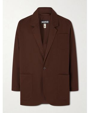 Monitaly Cotton Suit Jacket - Brown