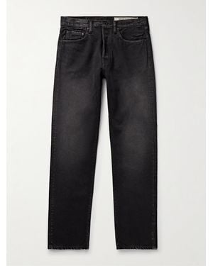 Kapital Slim-Fit Straight-Leg Stone-Washed Jeans - Black