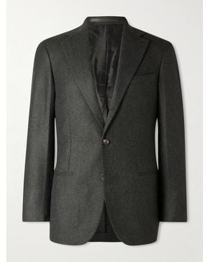 J. Mueser Waverly Wool-Twill Blazer - Black