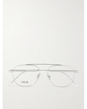 Dior DiorBotanicao S6U silberfarbene Pilotenbrille - Natur